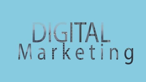 digitales zusammengesetztes video des digitalen marketings