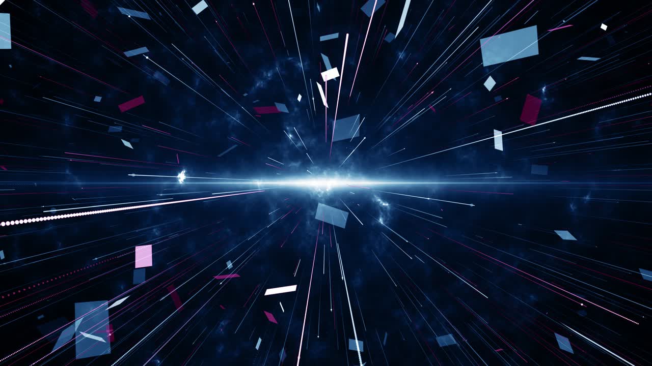 파란색 분홍색 입자 이벤트 게임 트레일러 제목 영화 콘서트 무대 배경 루프