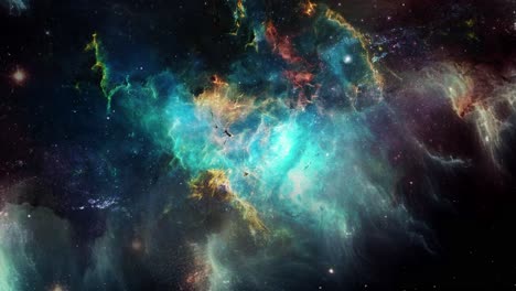 animación de fondo de la galaxia y la nebulosa 4k