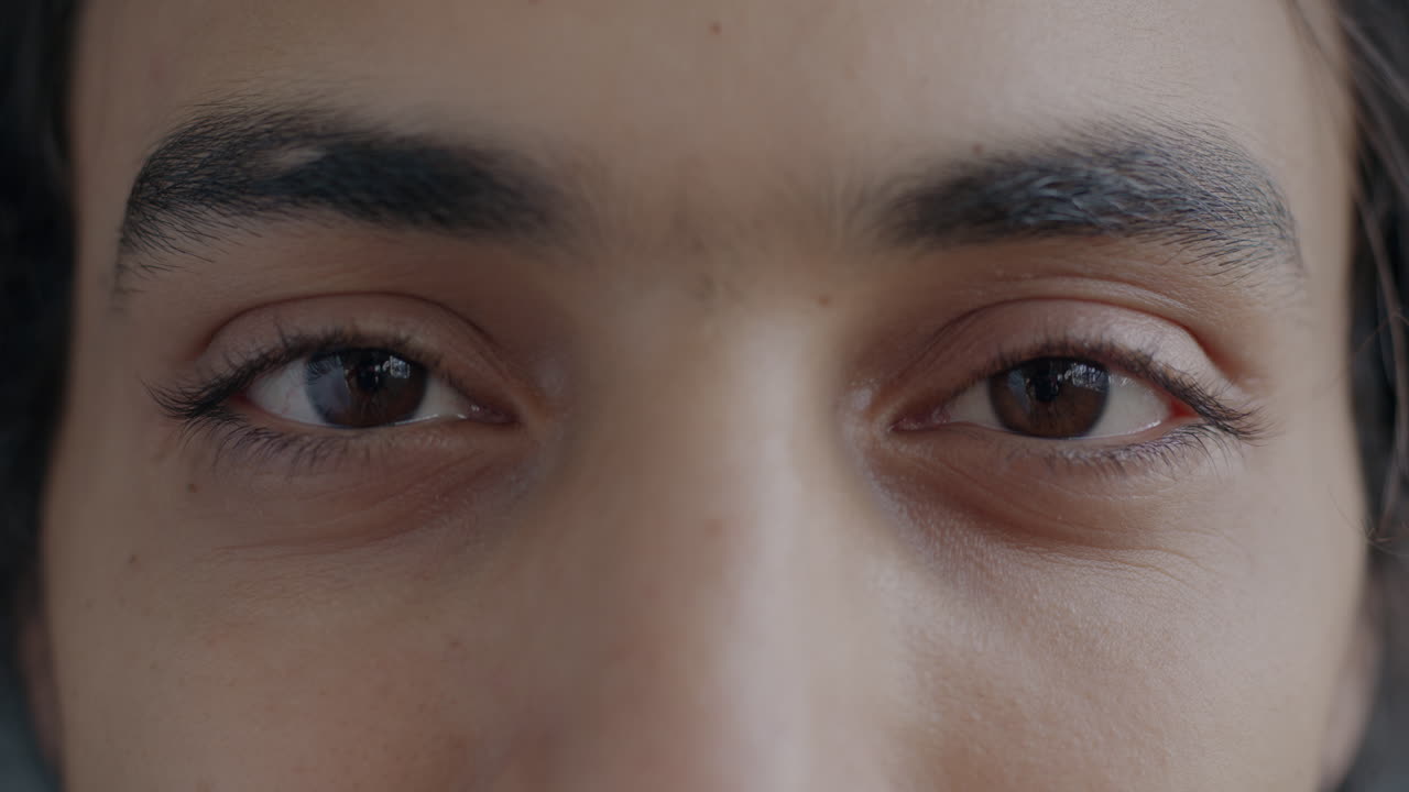 사람의 눈의 클로즈업