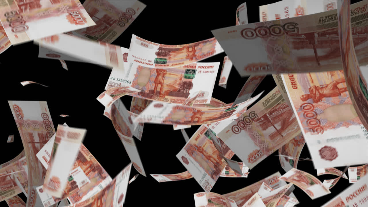 떨어지는 러시아 루블