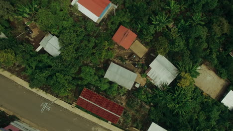 aereals from various mayan new houses in chiapas mexico shot in 4k