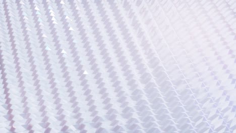 estilo creativo abstracto blanco bajo fondo poli en 4k. ondas abstractas se mueven en superficie brillante en bucle. animación suave y sin costuras. simple bg geométrico minimalista.