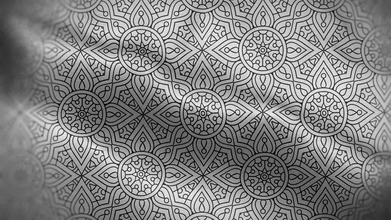 Luxury Mandala Flag Loop Background 4K