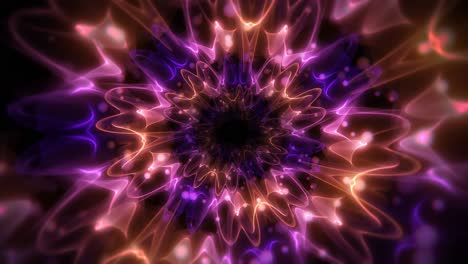 animation of tunnel ethereal swirling purple light