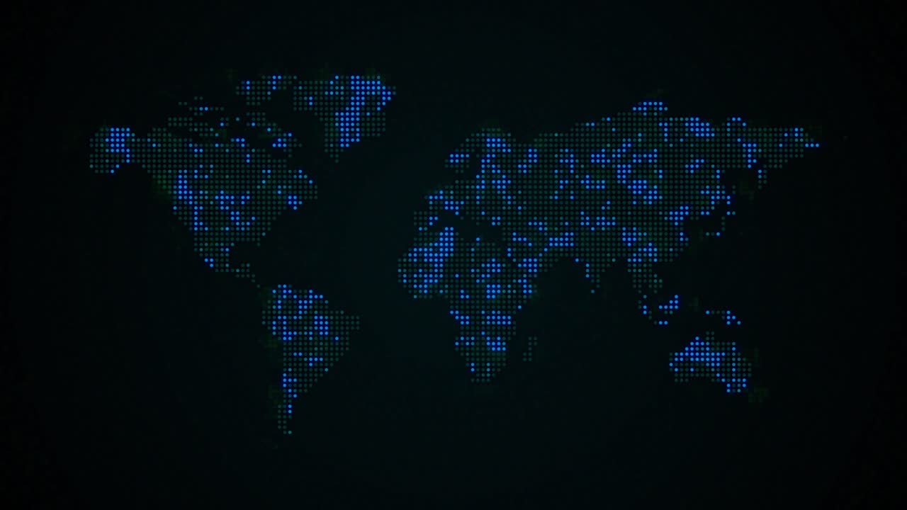 datos de los países del mapa mundial digital futurista azul