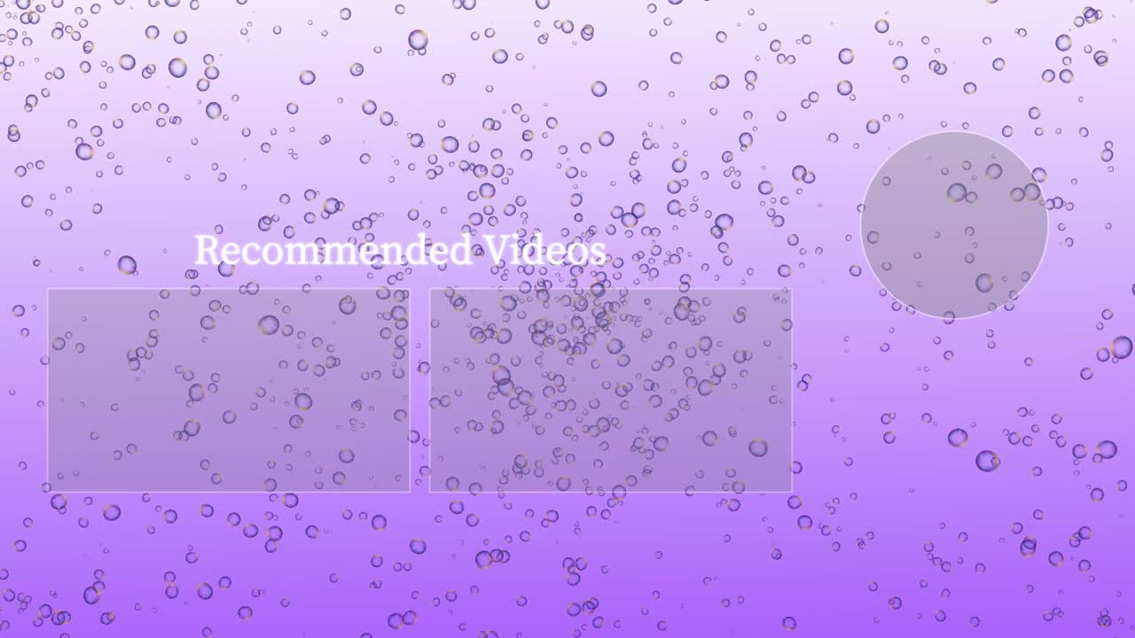 버블 시 엔드 카드 엔딩 스크린 모션 그래픽