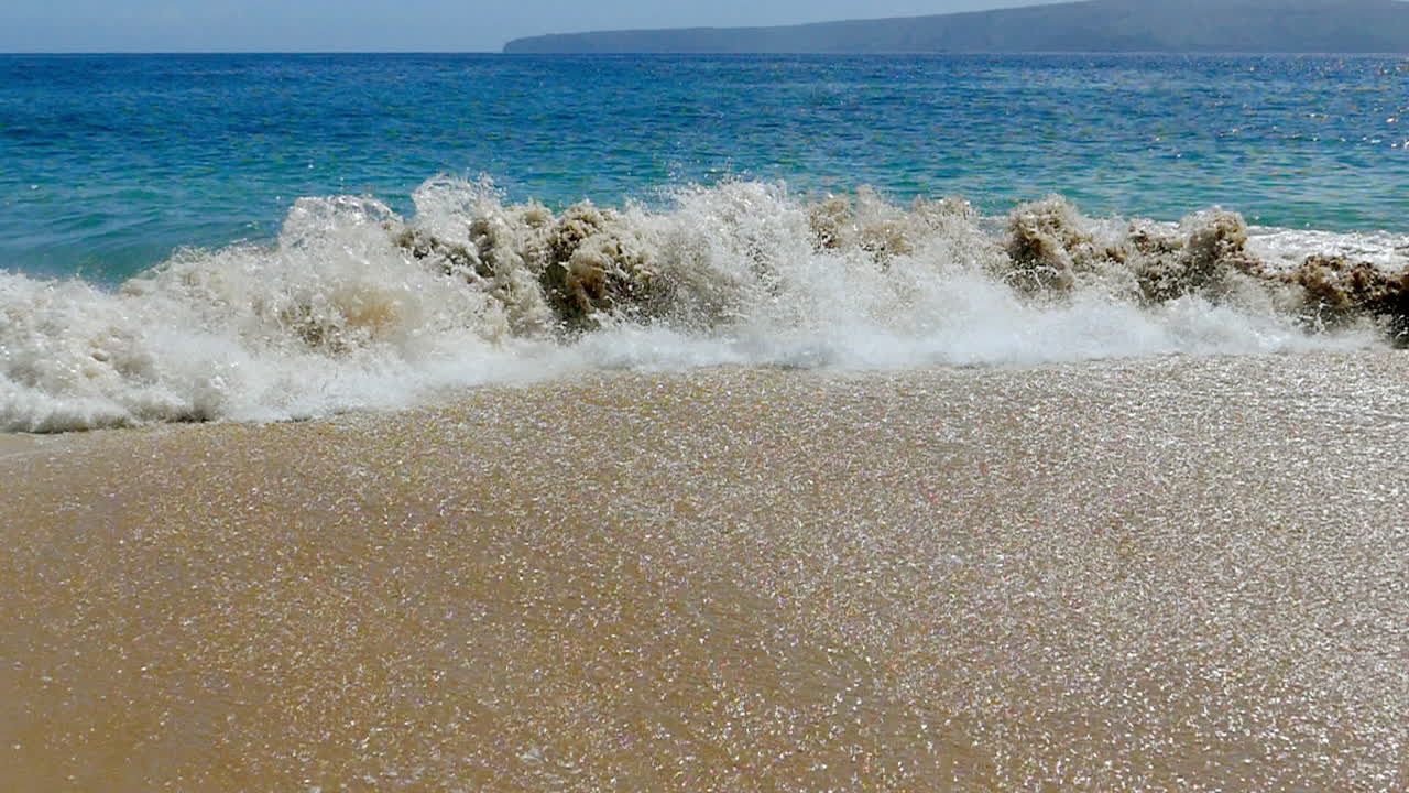 Ocean Waves on a Sandy Beach