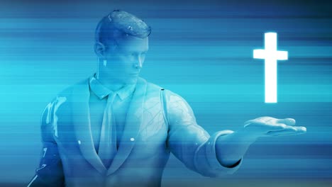 religión contra la ciencia como un concepto de conocimiento de la fe