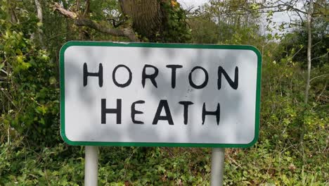 entrance to the horton heath village