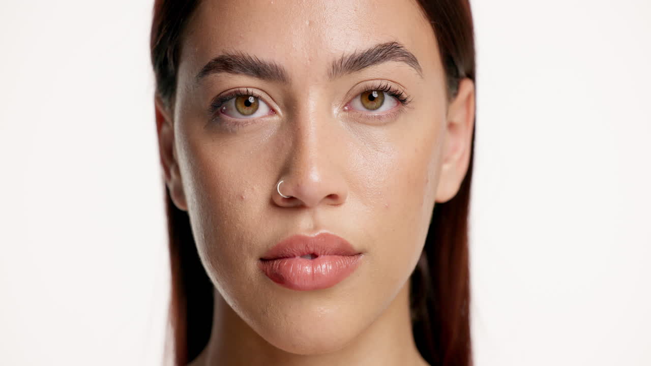 Close-up portrait of a beautiful woman