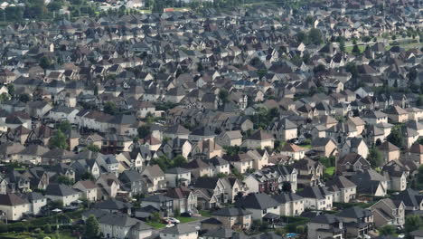 housing and homes - montreal suburb aerial