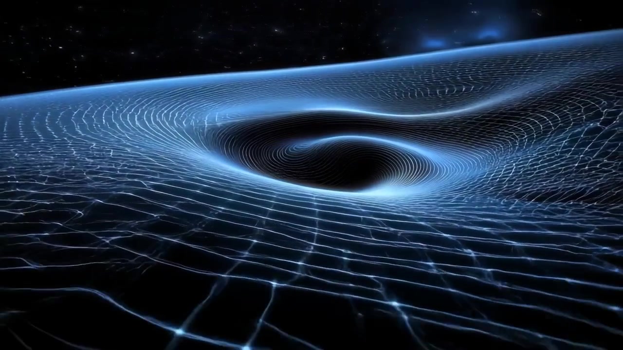 Abstract Spacetime Grid Warping Around a Black Hole