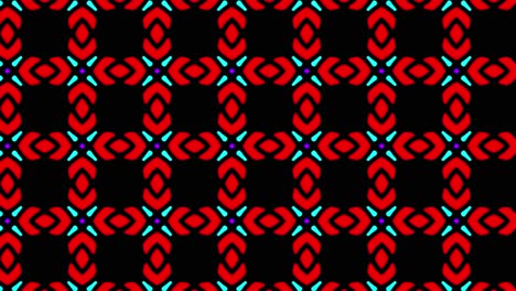 diseño gráfico en color rojo con patrón digital en movimiento panorámico