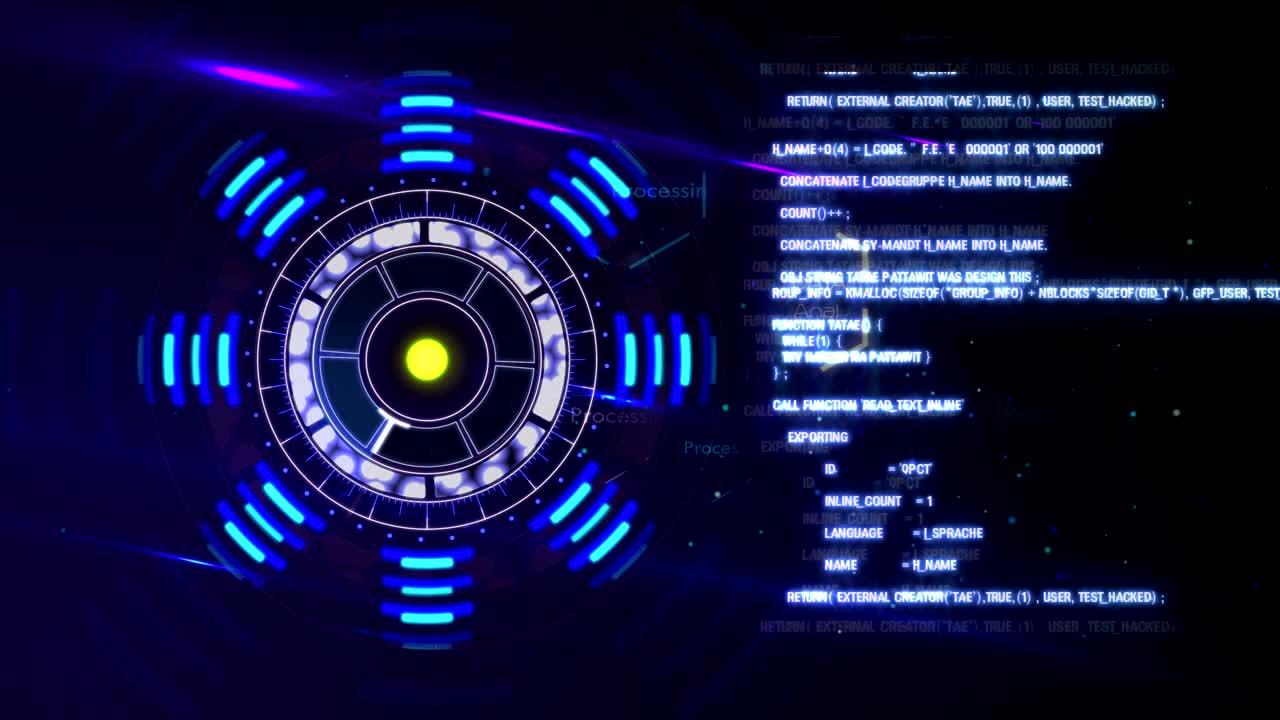 análisis de satélite digital futurista.