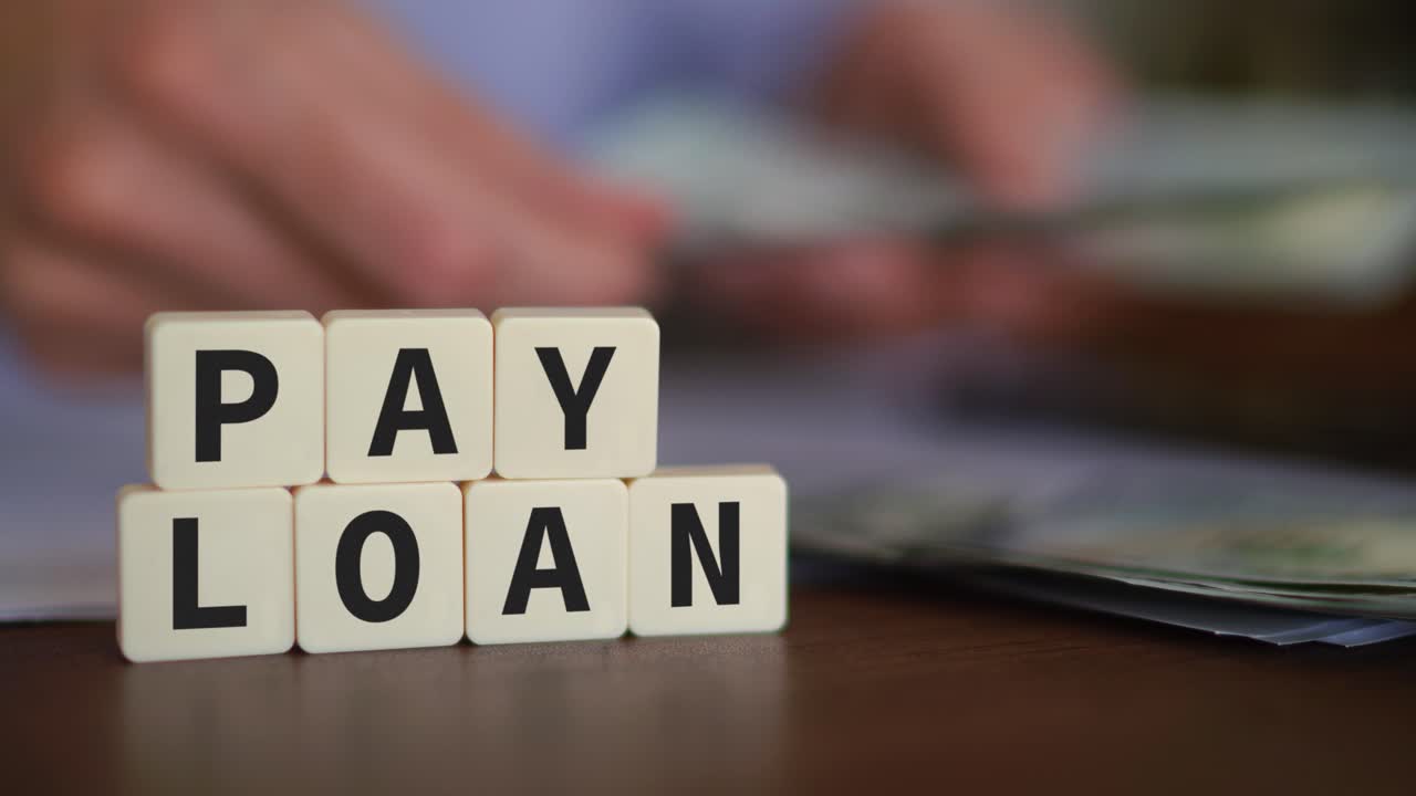 Concept of paying loan