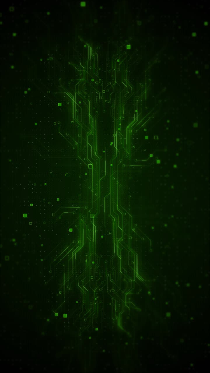 Datateknologi, big data visualisering, flowkode, matrix baggrundsflow, cyberpunk, cybersikkerhed