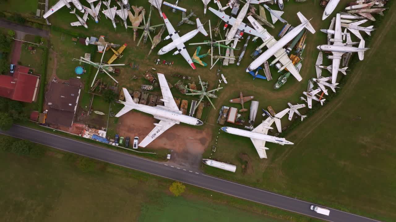 Airplane museum and graveyard in Zruc Senec, Czech Republic
