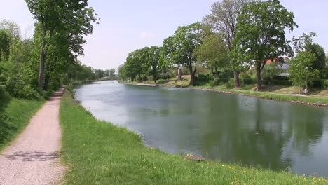 panorama of goeta canal, sweden