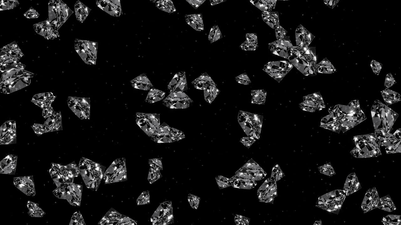 검은 바탕에 다이아몬드 패턴