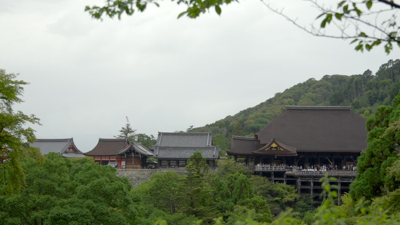 일본 교토 의 키오미즈 데라 사원 신사 신사 신사 신사 신사 신사 신사 신사
