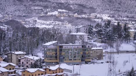 view of surrounding village, buildings and houses,guardiagrele, abruzzo, italy