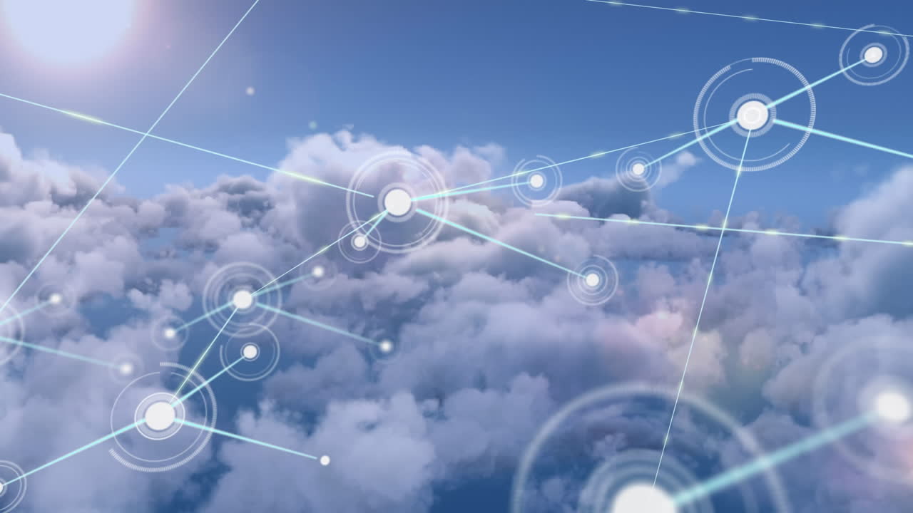 conectores que se mueven en las nubes