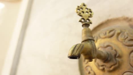 ornate vintage bronze water tap