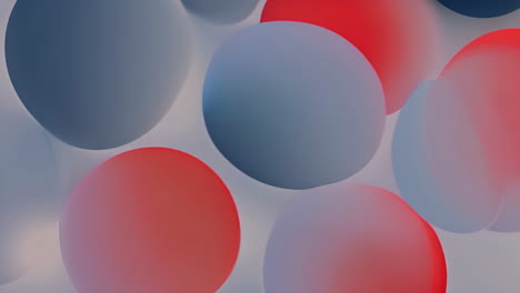 abstract background with soft spheres