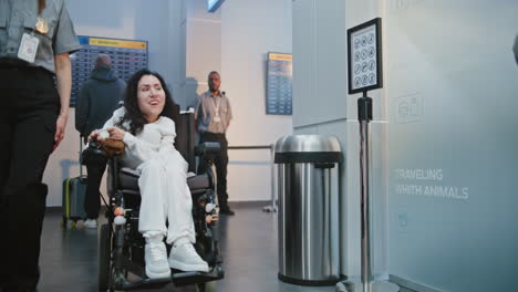 airport assistance for passengers in a wheelchair