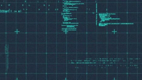 animación de rayas púrpuras y procesamiento de datos sobre fondo negro