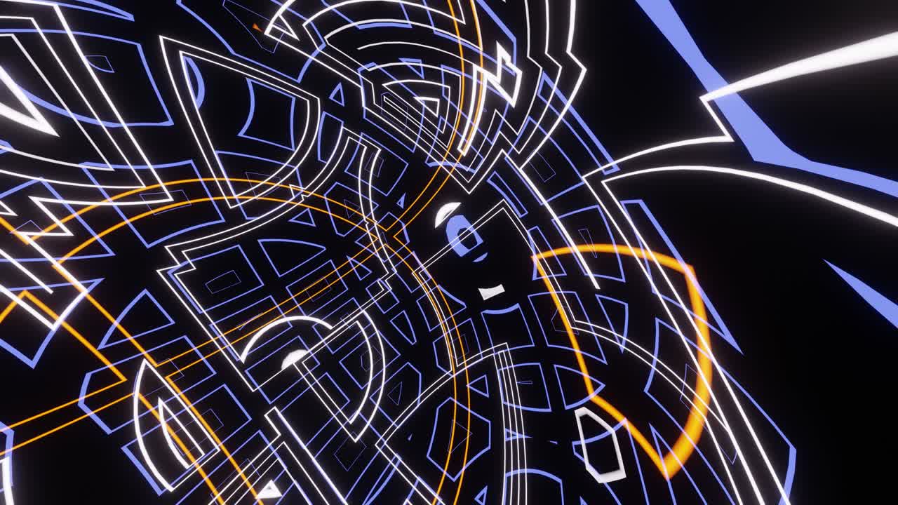 la rotación de fondo del bucle de la ciencia ficción.