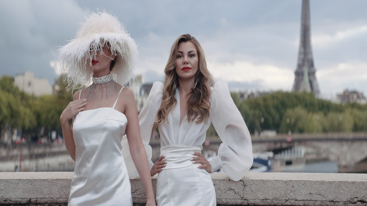 Elegant Women in Parisian Fashion