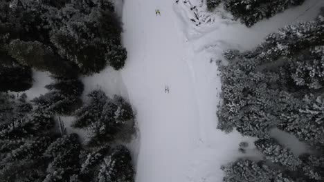 winter entertainment overhead view