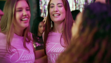 women celebrating at a hen party