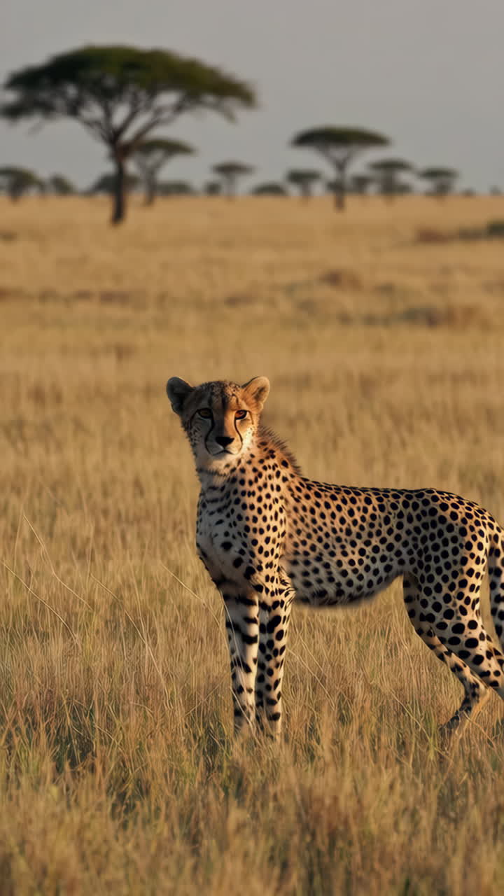 Cheetah in the African Savanna