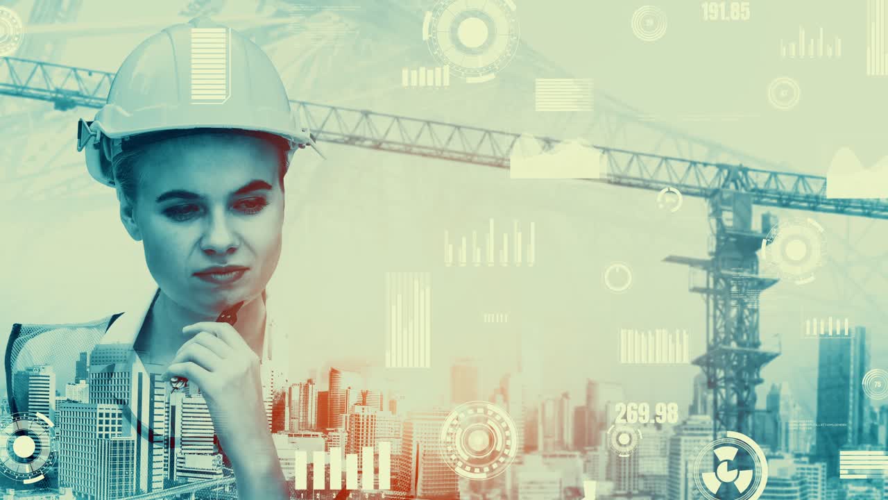 futura construcción de edificios y proyecto de ingeniería inventiva