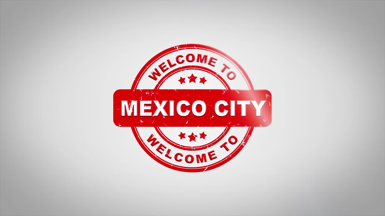 Mexico City Welcome Stamp