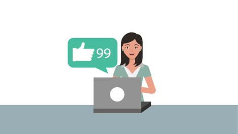 trabajo en equipo personas animación hd