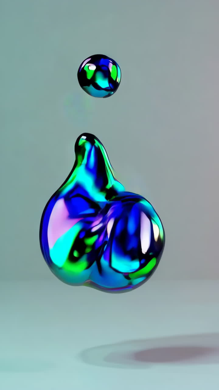formas líquidas iridescentes abstractas