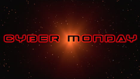 Cyber-Monday-with-red-light-of-star-in-galaxy