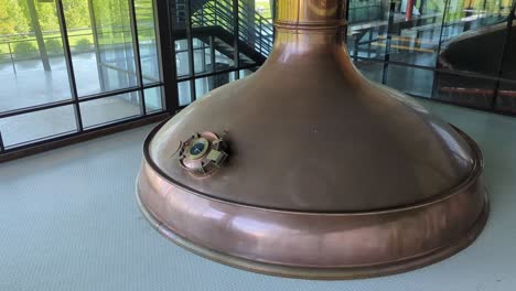 View-Of-Large-Copper-Brewing-Kettle-Indoor-At-Brewing-Factory