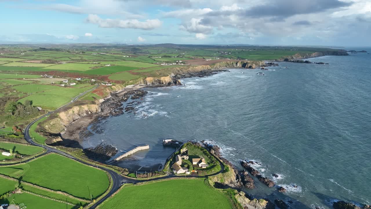 Ireland Epic Locations copper Coast Waterford Boatstrand harbour and view east