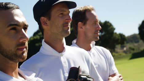 cricket player standing together during cricket match