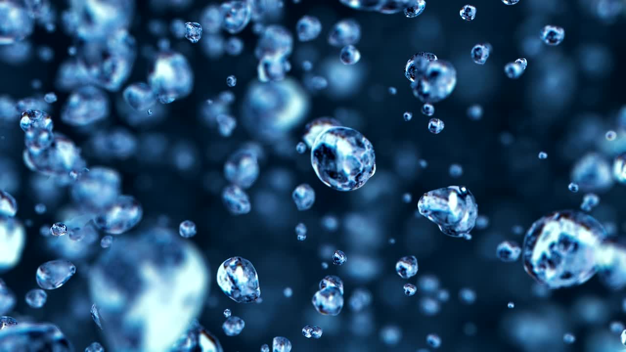 4k에서 루프 할 수 있는 배경으로 거품이 올라갑니다.