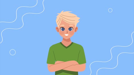 young boy teenager character animation