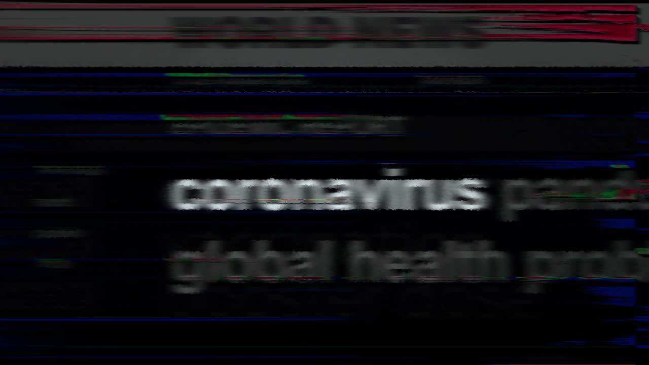 titulares de los medios con la epidemia de coronavirus covid animación en bucle sin costuras