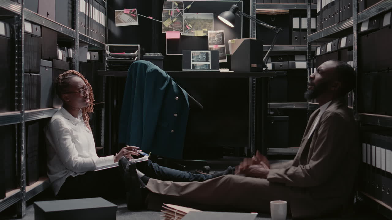 Two Detectives Investigating a Case