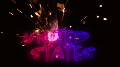 united states text and a sparkle