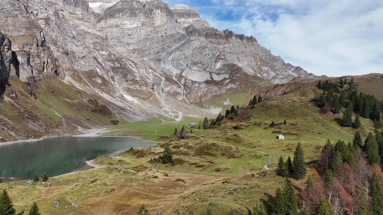Stunning Alpine Lake and Mountain Landscape in Switzerland